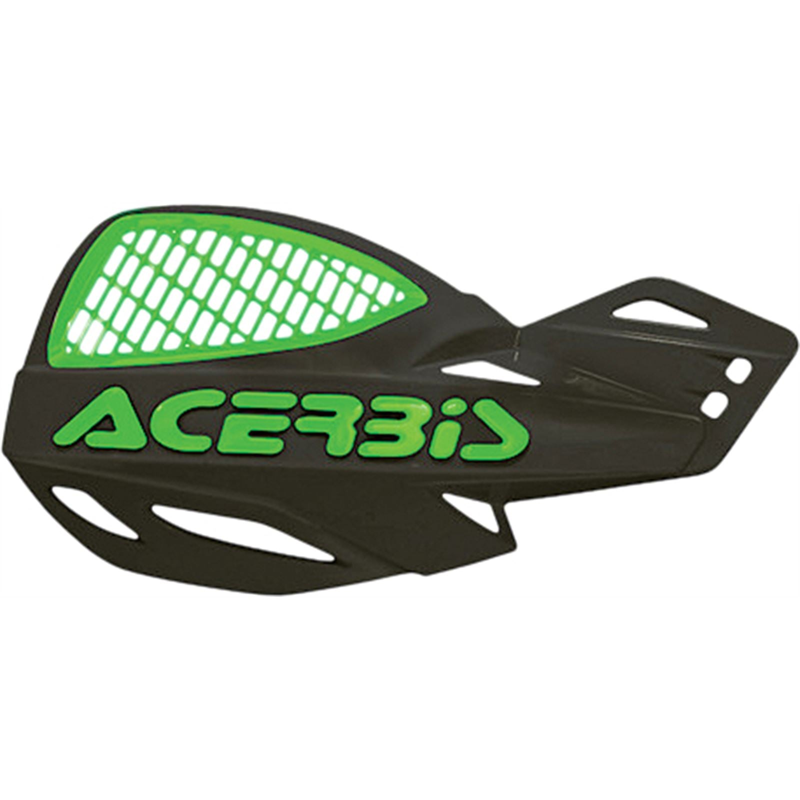 Acerbis Uniko Vented Handguards - Black/Green 2072671043_194469