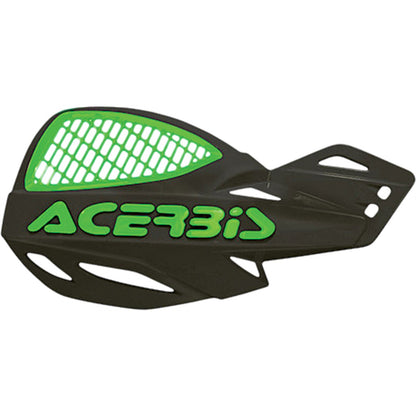 Acerbis Uniko Vented Handguards - Black/Green 2072671043_194469