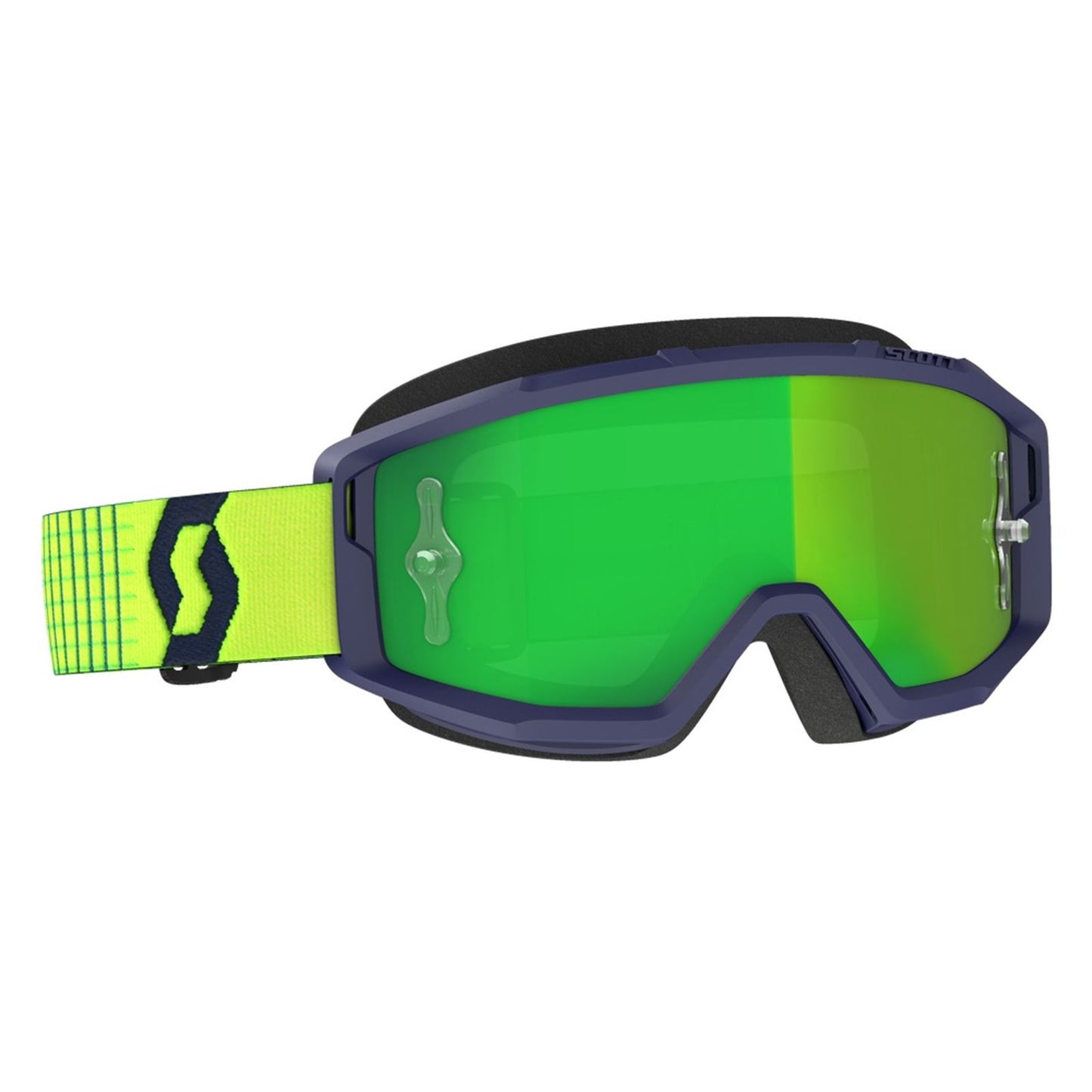 Scott Primal Goggles - Blue/Yellow - Green Chrome Works Lens 278597-1054279_683167