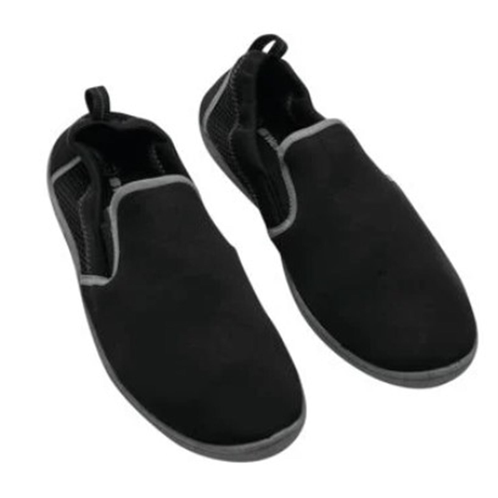Men's Slip-On Aqua Socks - Black - Size 6_682054