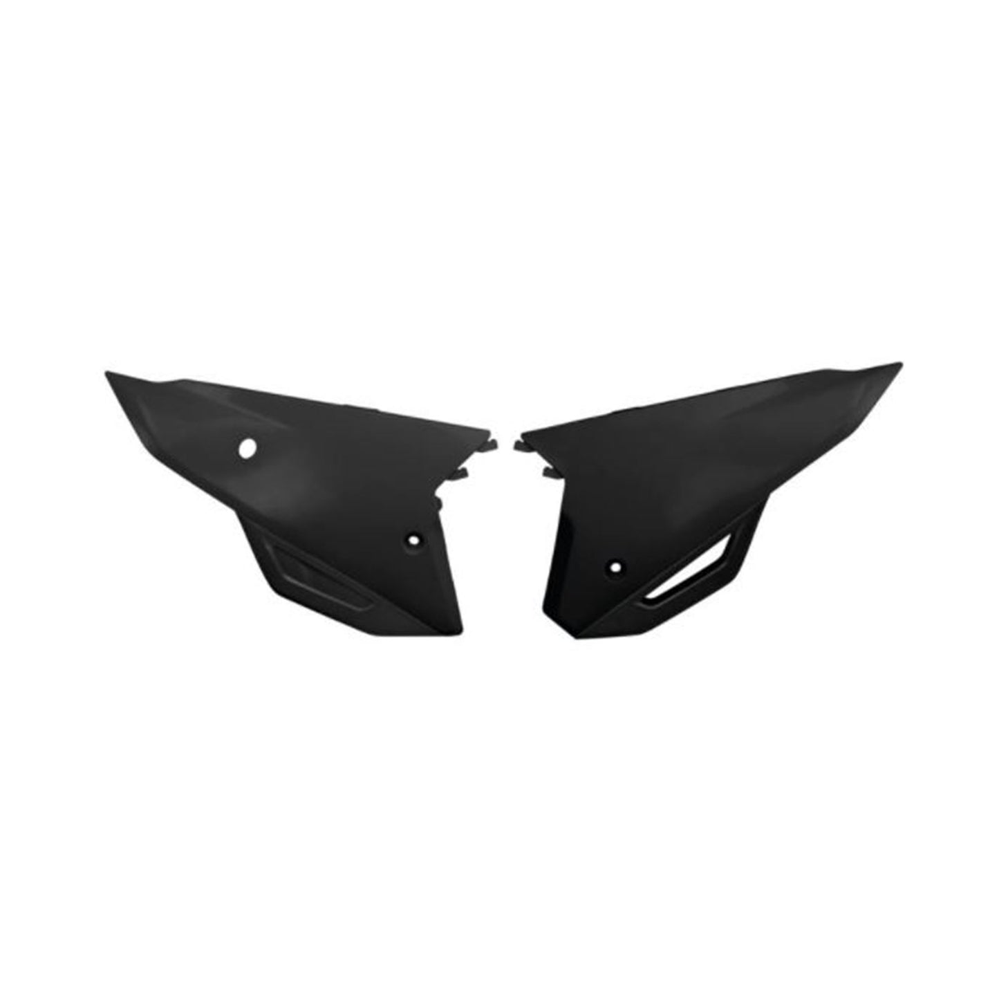 UFO Plastics Side Number Plates for Honda - Black [MPN: HO05606-001]_875536