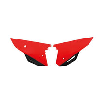 UFO Plastics Side Number Plates for Honda Red [MPN: HO05606-070]_869330