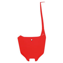 UFO Plastics Front Number Plate for Honda Red [MPN: HO05607-070]_869333