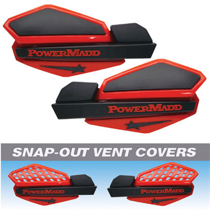 Powermadd Star Series Handguards - Red/Black 34202_590821