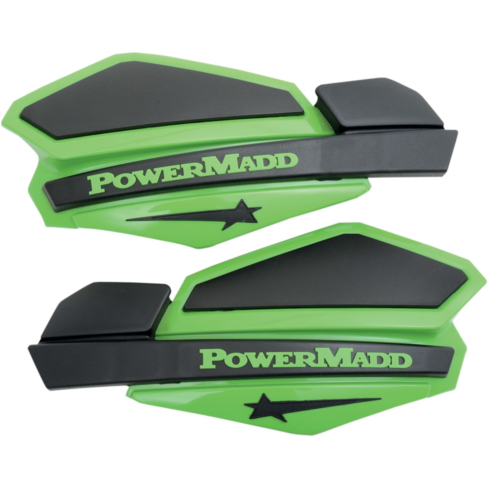 Powermadd Star Series Handguards - Green/Black 34203_503338