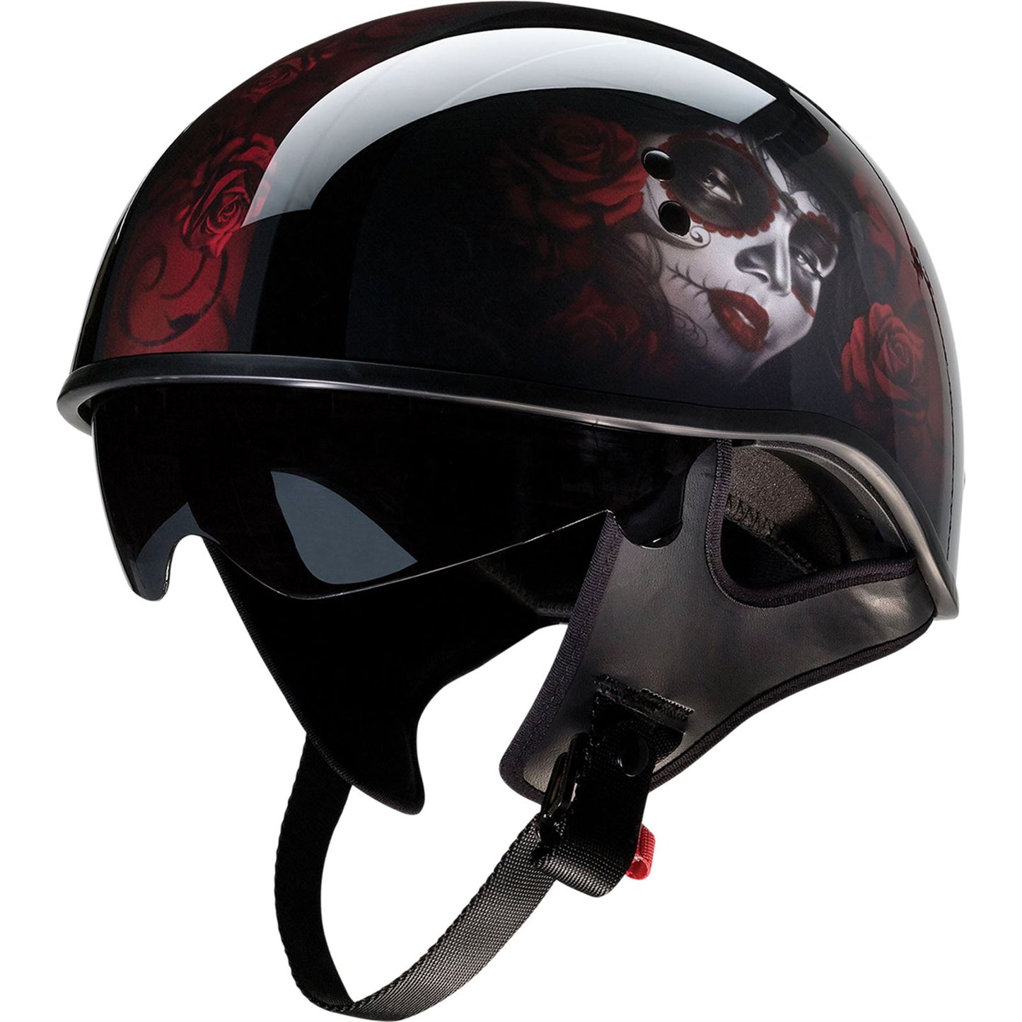 Z1R Vagrant Helmet - Red Catrina - Black/Red_1016367