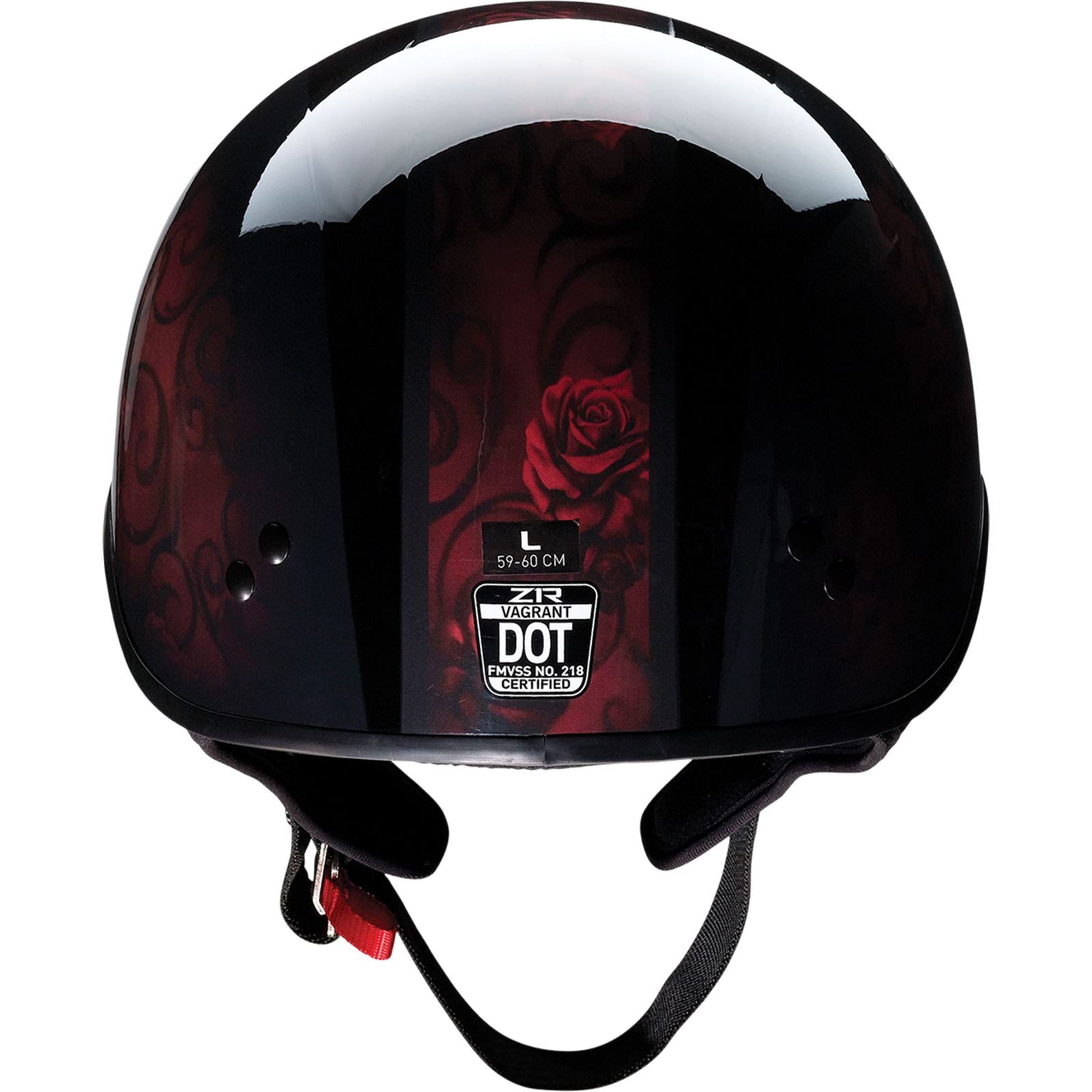 Z1R Vagrant Helmet - Red Catrina - Black/Red - Large 0103-1316_1016382