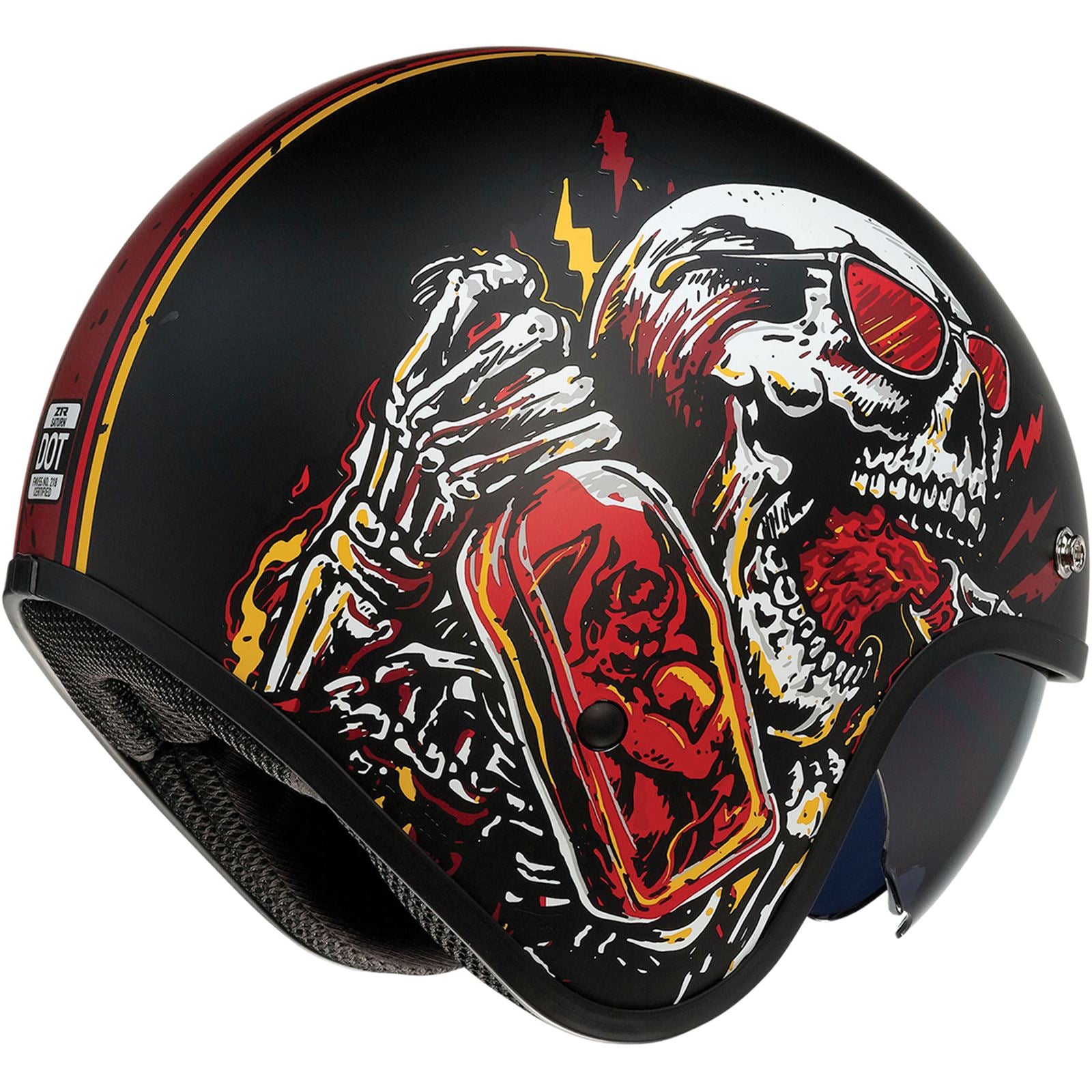 Saturn Helmet - Devil Made Me - Black/Red - Small_1016414
