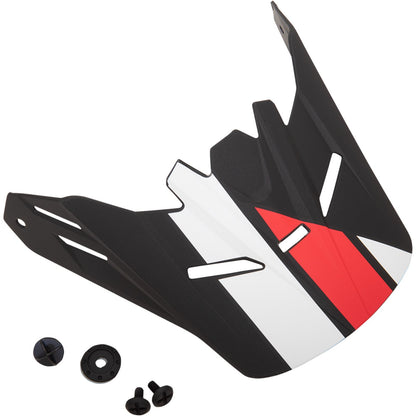 Z1R Rise Visor - Youth - Evac - Matte Black/Red/White 0132-1398_1012646