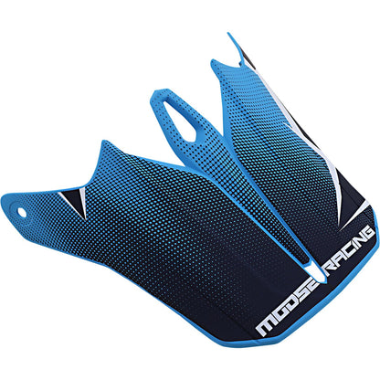 Moose Offroad F.I. Agroid Visor Kit - Navy/Light Blue 0132-1414_1011374