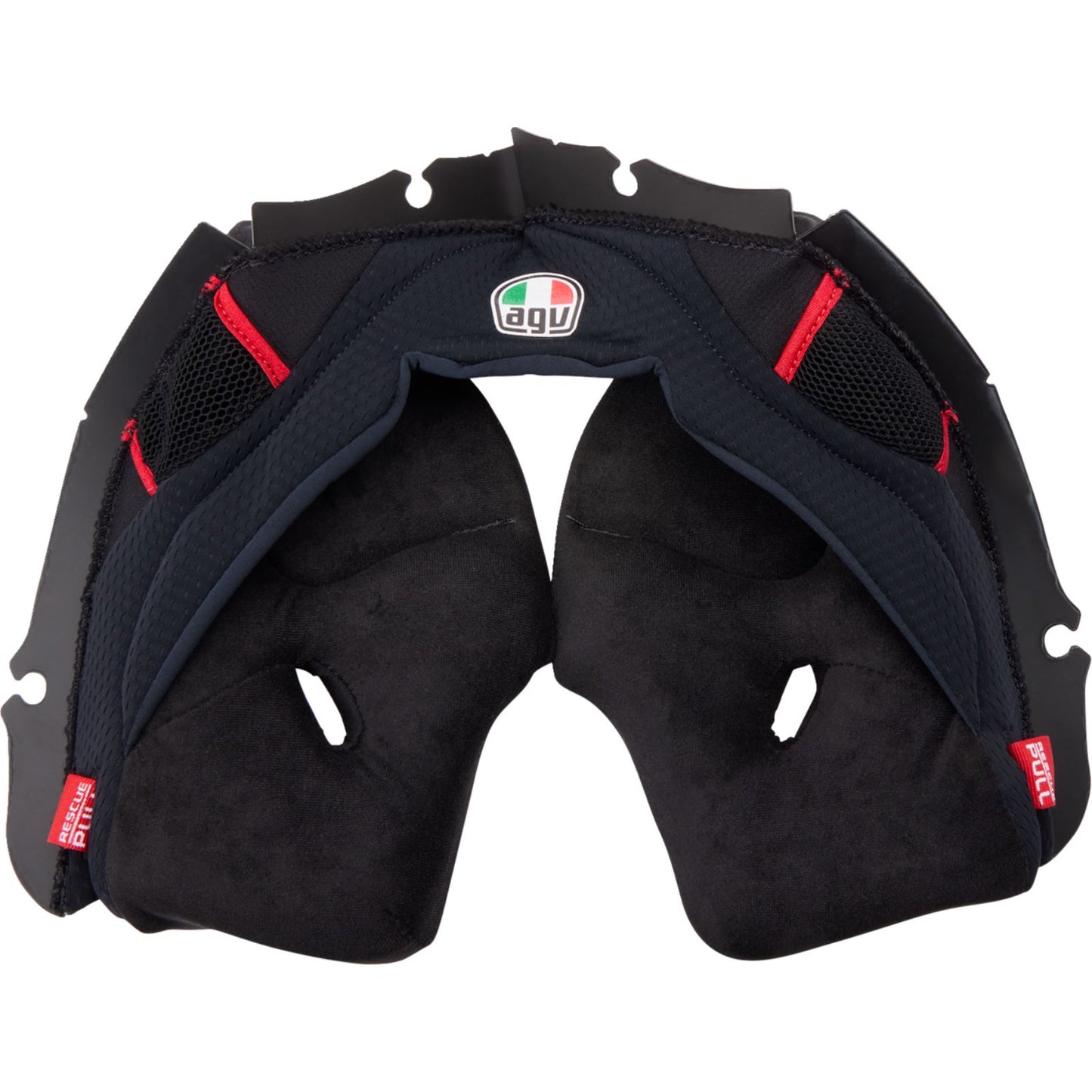 Pista GP RR Cheek Pads - Black/Red - XL_1368458