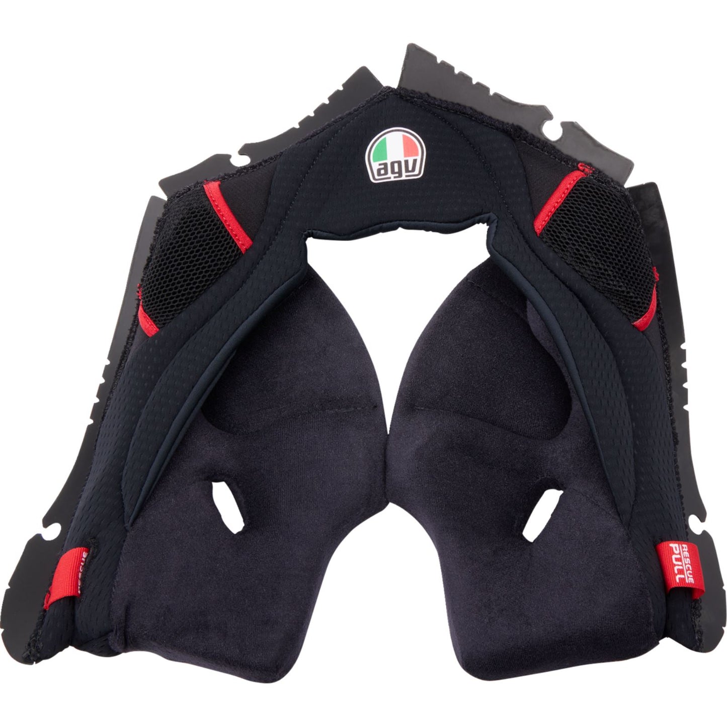 Pista GP RR Cheek Pads - Black/Red - XL_1368457