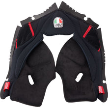 AGV Helmets Pista GP RR Cheek Pads - Black/Red_1368435