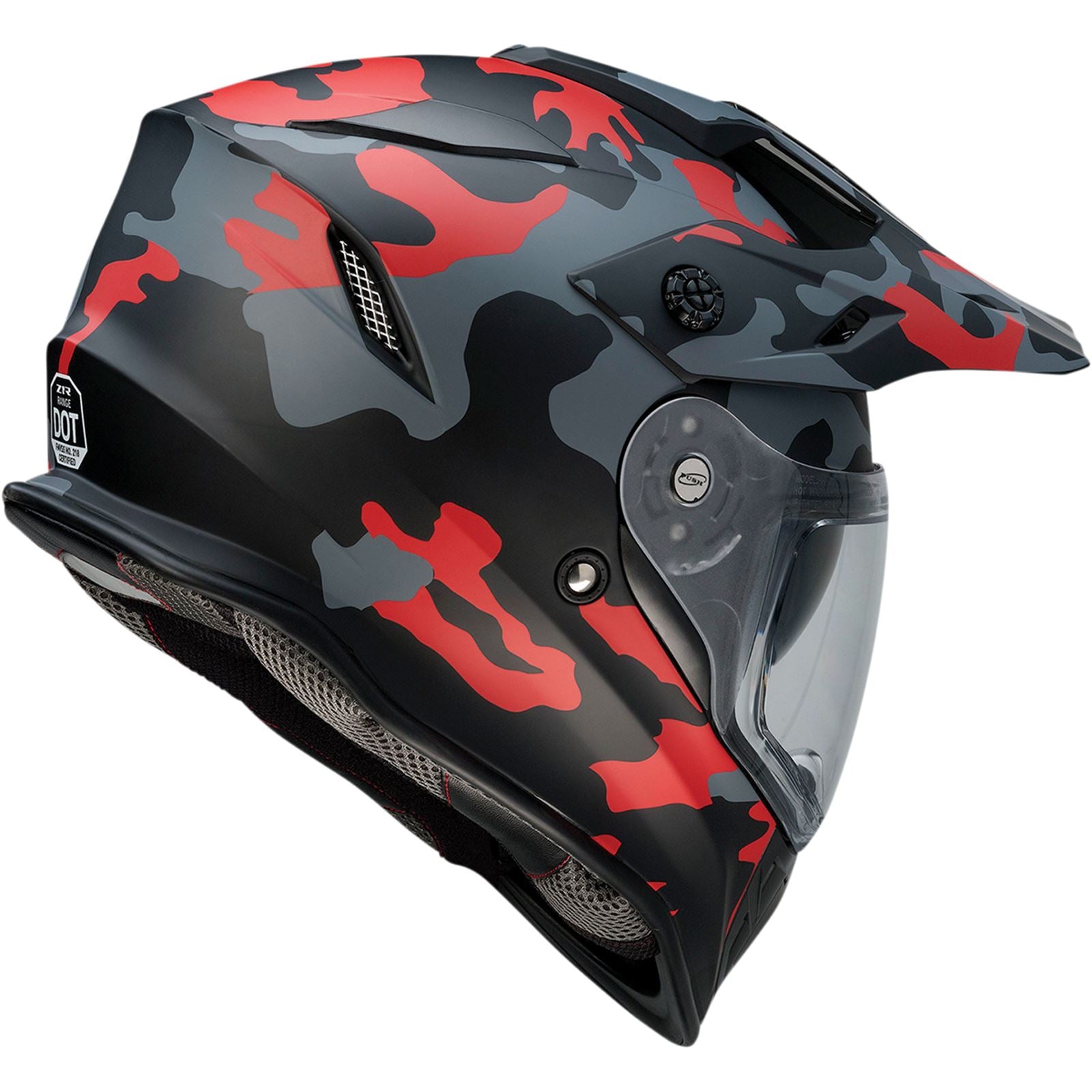 Z1R Range Helmet - Camo - Red - Small 0140-0094_1011609