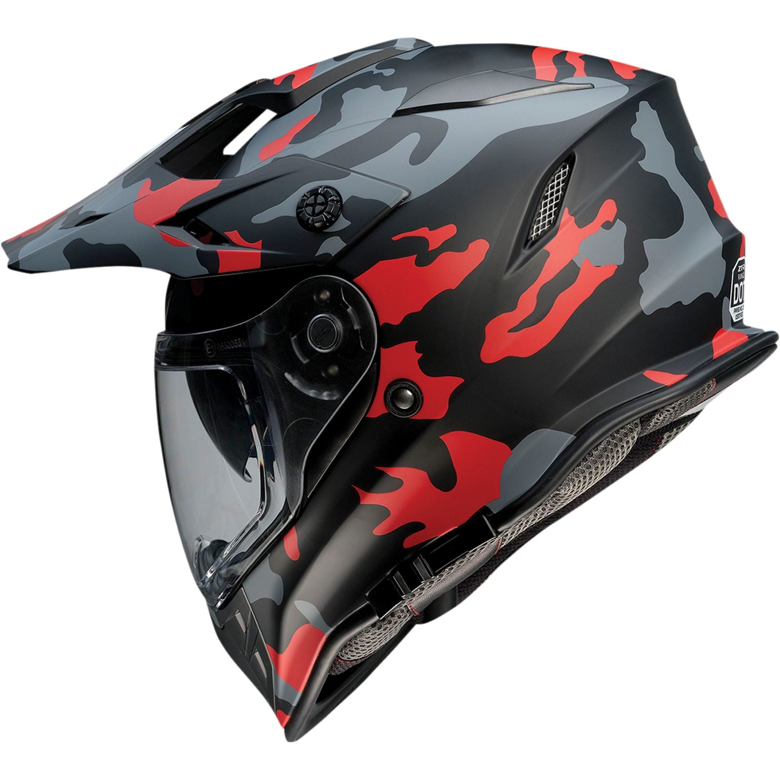 Z1R Range Helmet - Camo - Red - Small 0140-0094_1018343