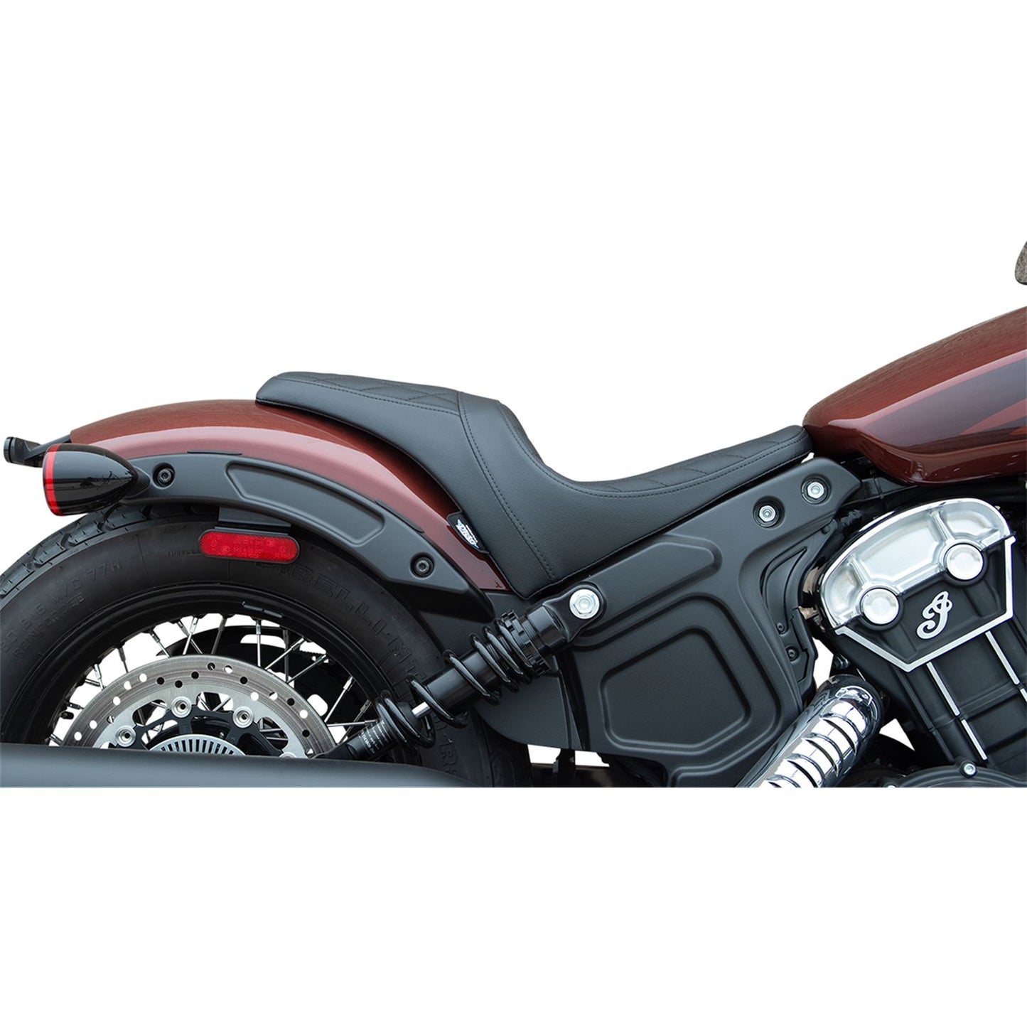 Drag Specialties 3/4 Solo Seat - Diamond - Black 0810-2255_1011617