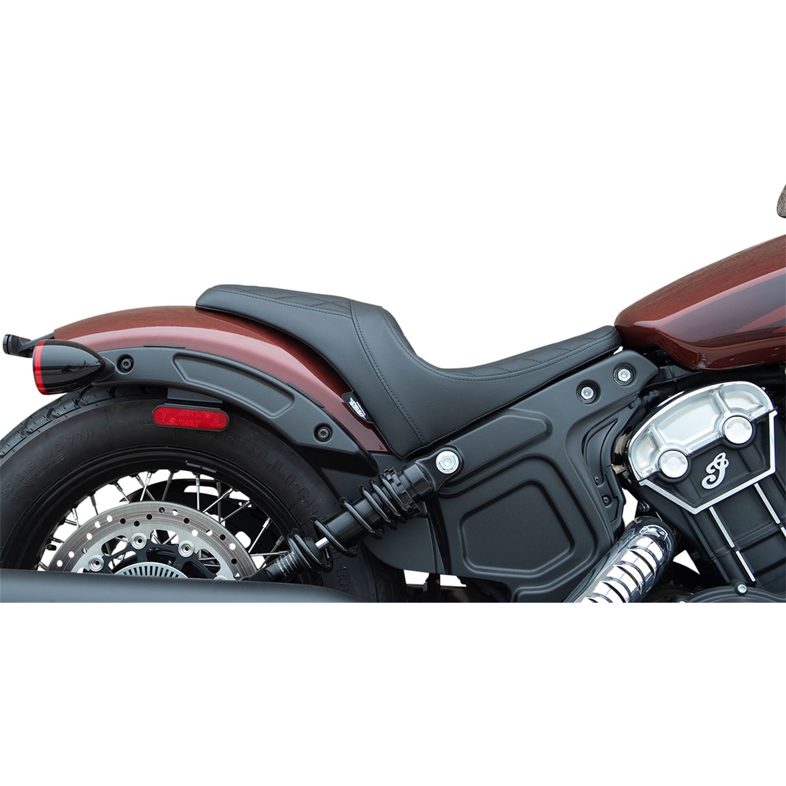 Drag Specialties 3/4 Solo Seat - Diamond - Black 0810-2255_1018406