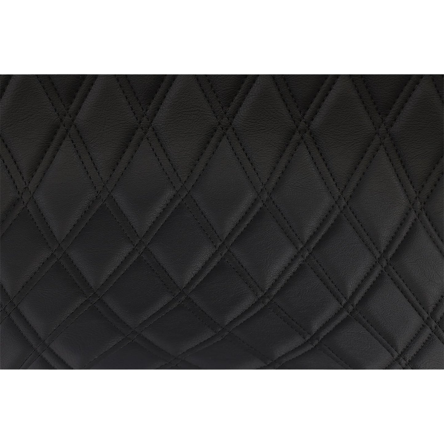 Drag Specialties Low Profile Touring Seat - Double Diamond - Black - Vinyl 0810-2273_1011687