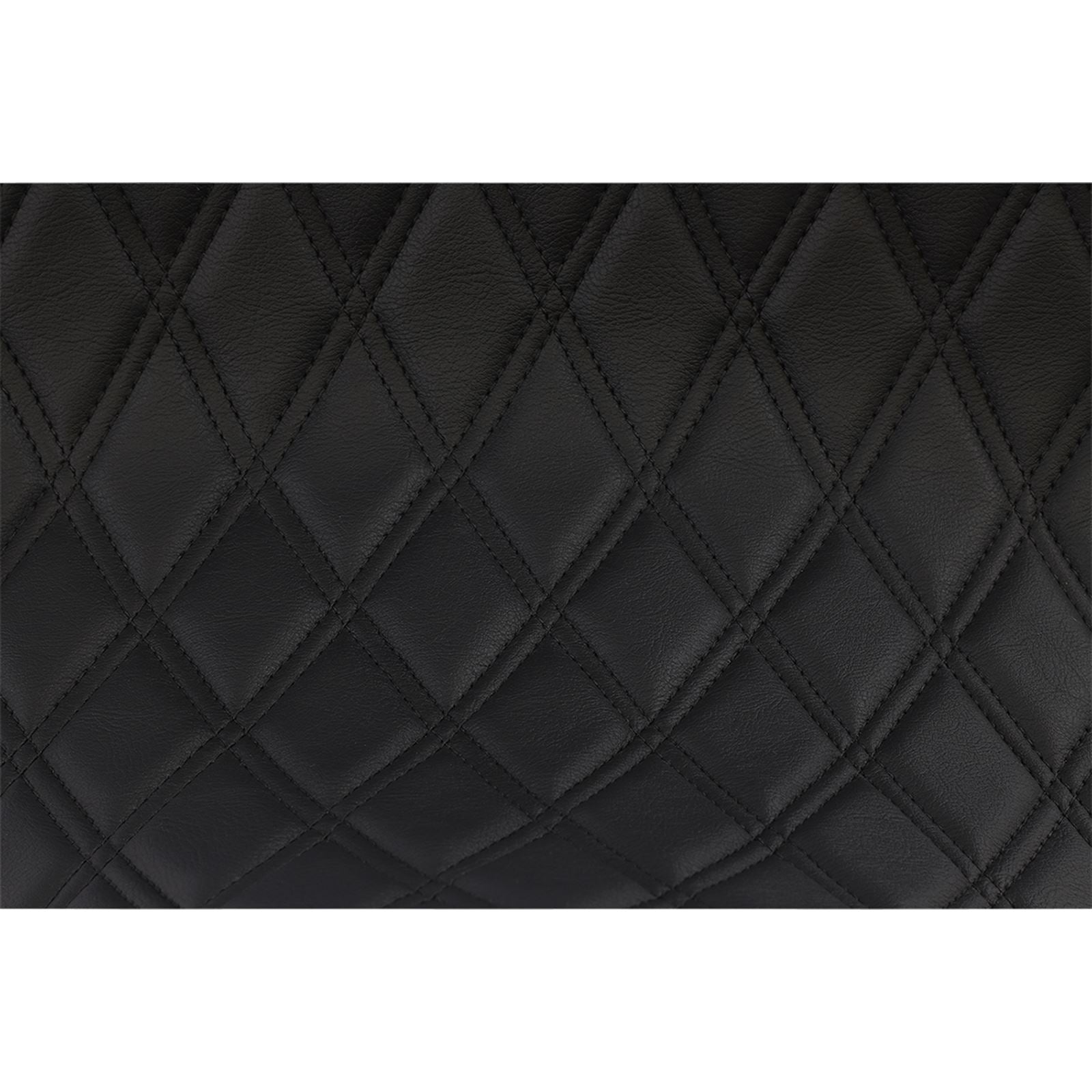 Drag Specialties Low Profile Touring Seat - Double Diamond - Black - Vinyl 0810-2273_1011687