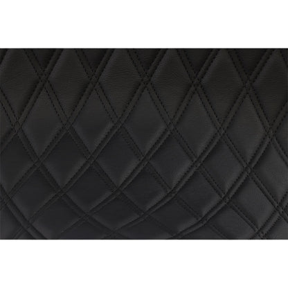Drag Specialties Low Profile Touring Seat - Double Diamond - Black - Vinyl 0810-2273_1011687