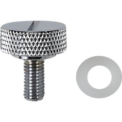 Drag Specialties Seat Knob - Chrome - Slotted - 1/4-28 0820-0150_1012432