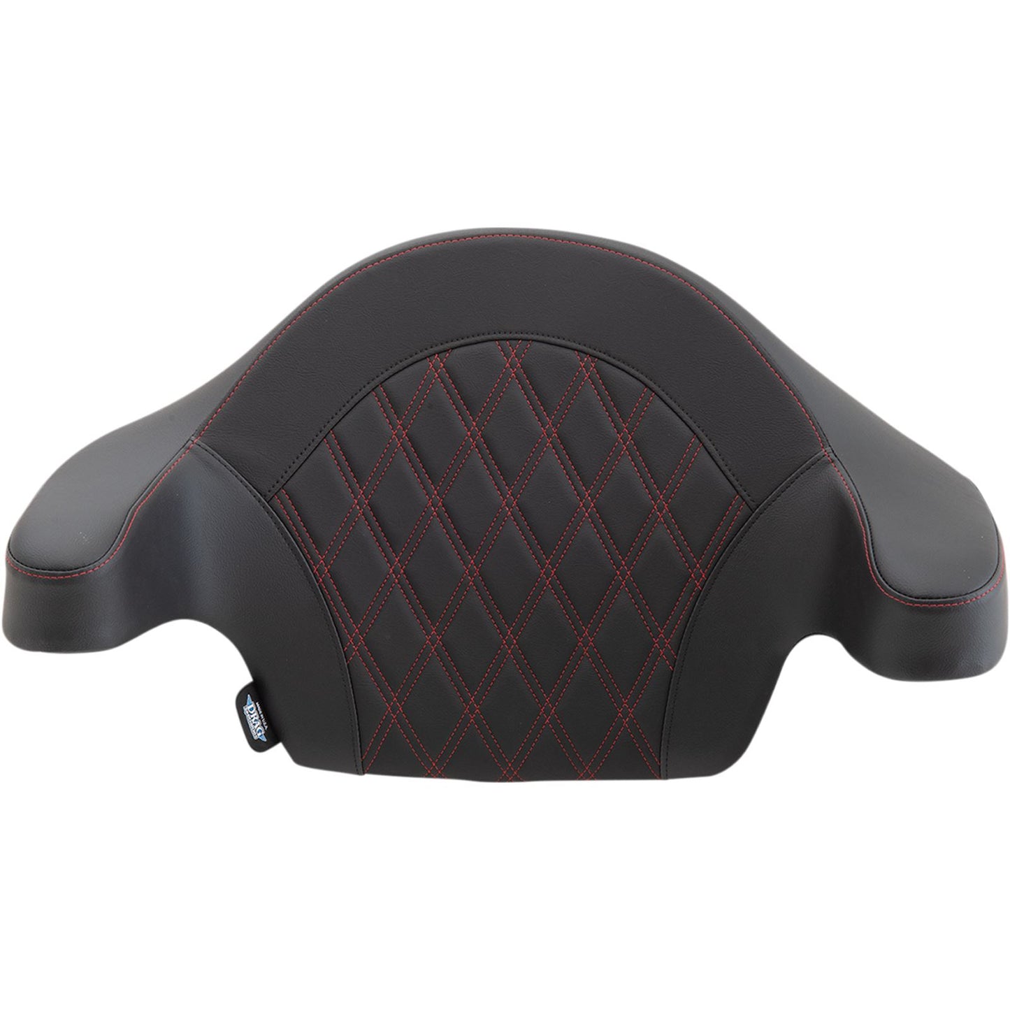 Drag Specialties King-Pak Pad - Double Diamond - Red 0822-0439_1012491