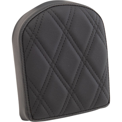 Drag Specialties Sissy Bar Pad - Double Diamond - Black - 7" 0822-0443_1018493