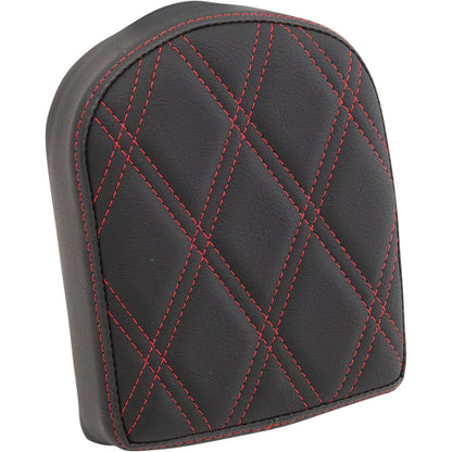 Drag Specialties Sissy Bar Pad - Double Diamond - Red - 7" 0822-0445_1018495