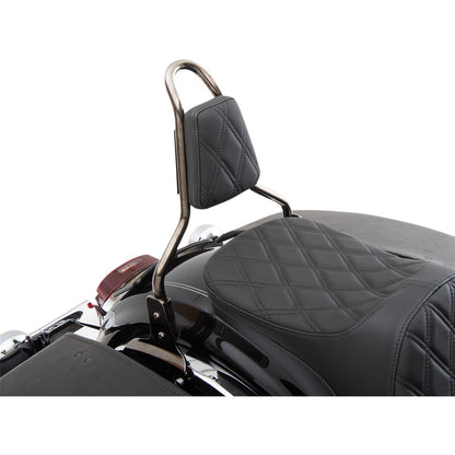 Drag Specialties Sissy Bar Pad - Double Diamond - Black - Tapered 0822-0449_1011735