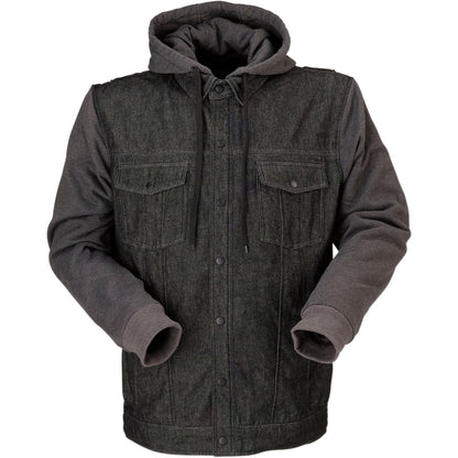 Z1R Denim Hoodie - Black/Gray - 5XL 2840-0111_1020791