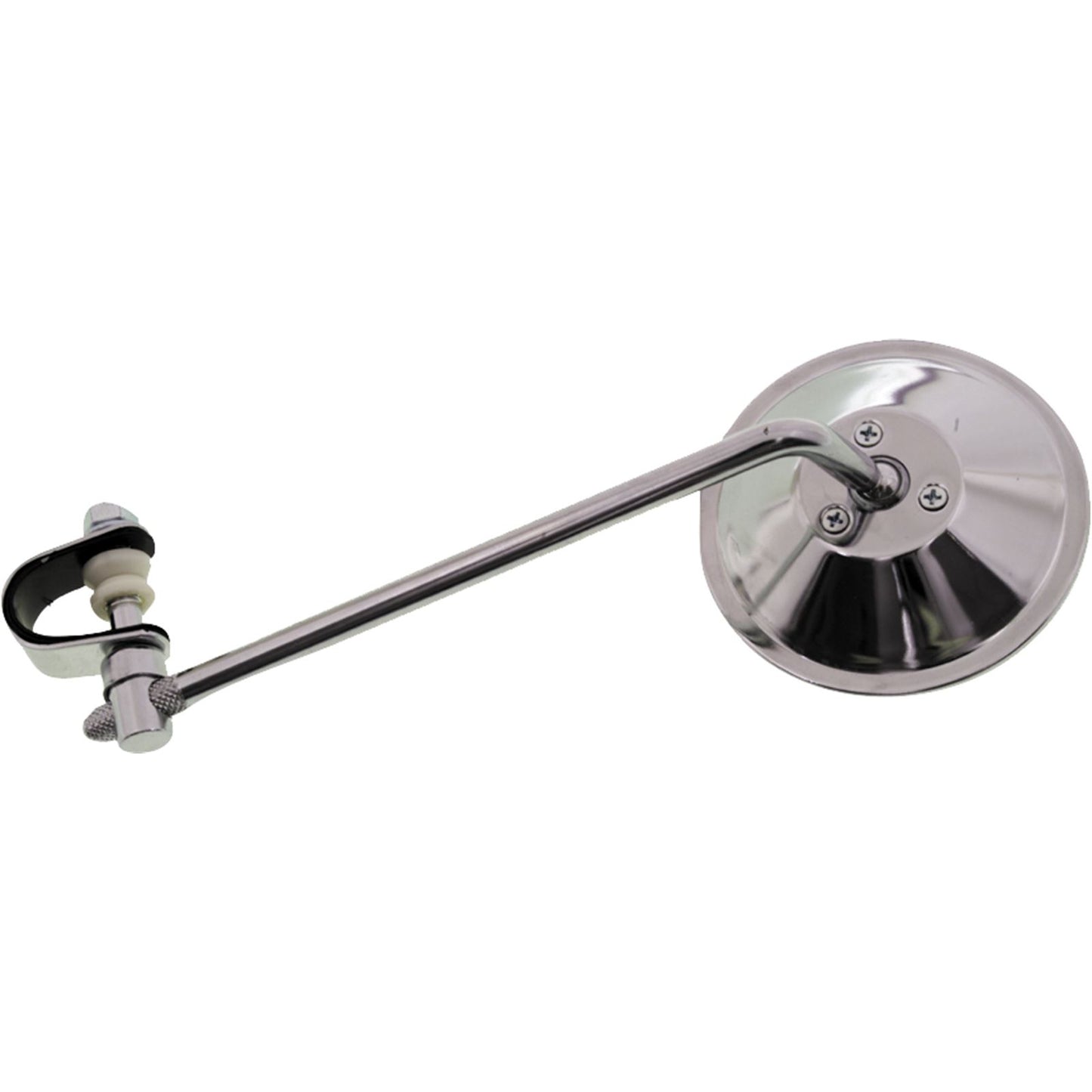 Fire Power Round Clamp On Mirror Silver 8" [MPN: 20-06808]_194515