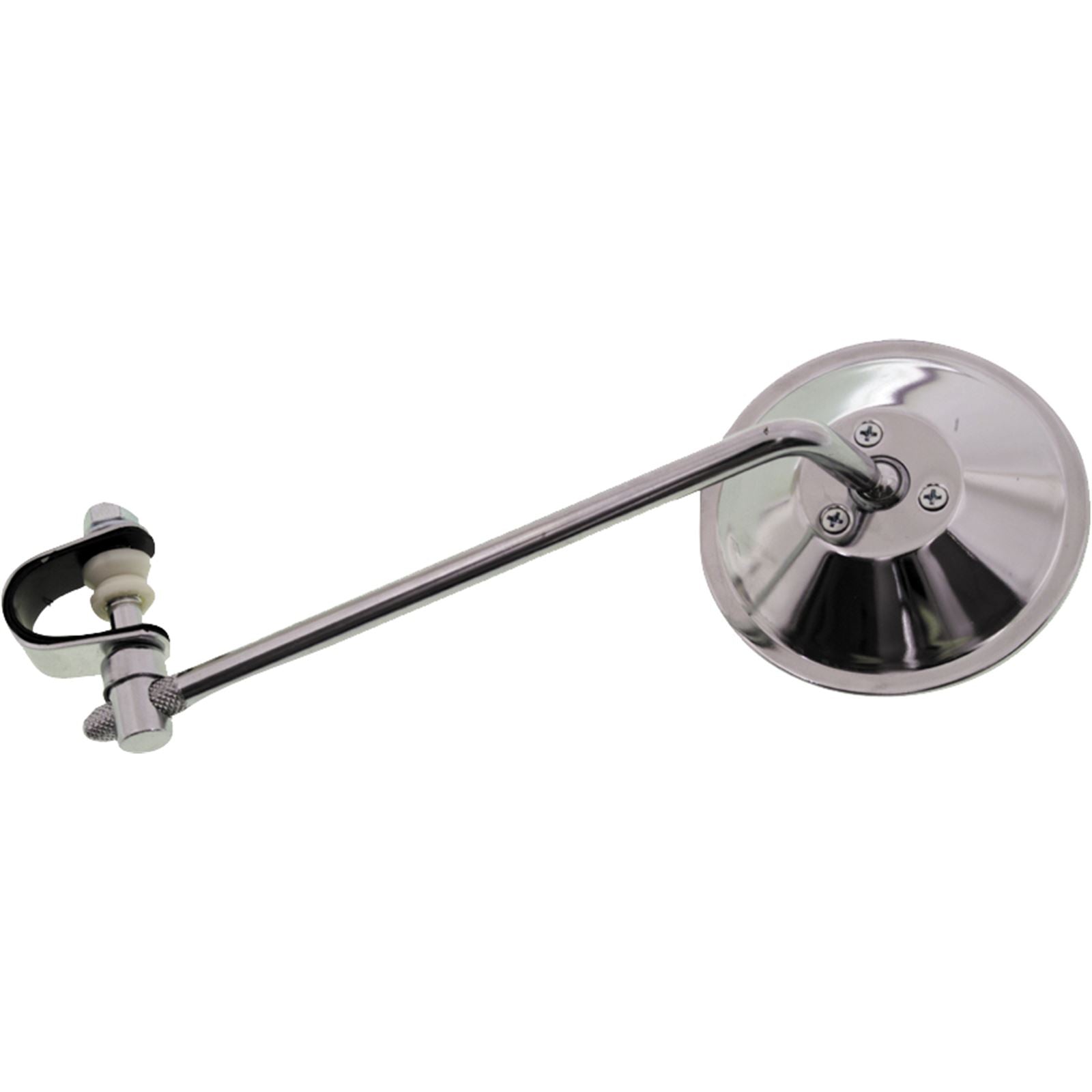 Fire Power Round Clamp On Mirror Silver 8" [MPN: 20-06808]_194515