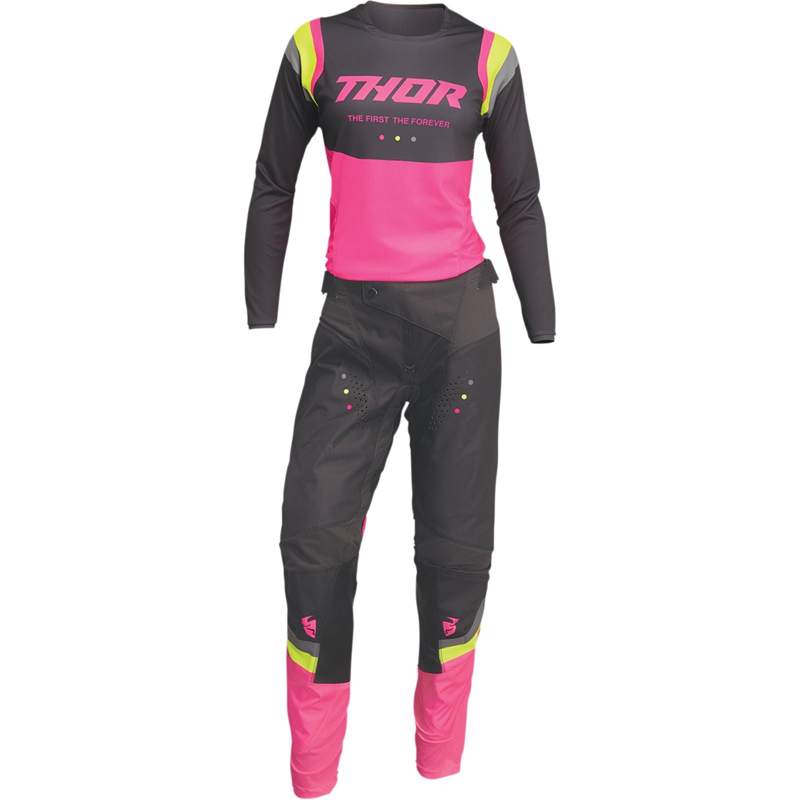 Thor Women's Rev Pulse Pants - Charcoal/Pink - US 7/8 OPEN BOX [MPN: 2902-0297]_2112623
