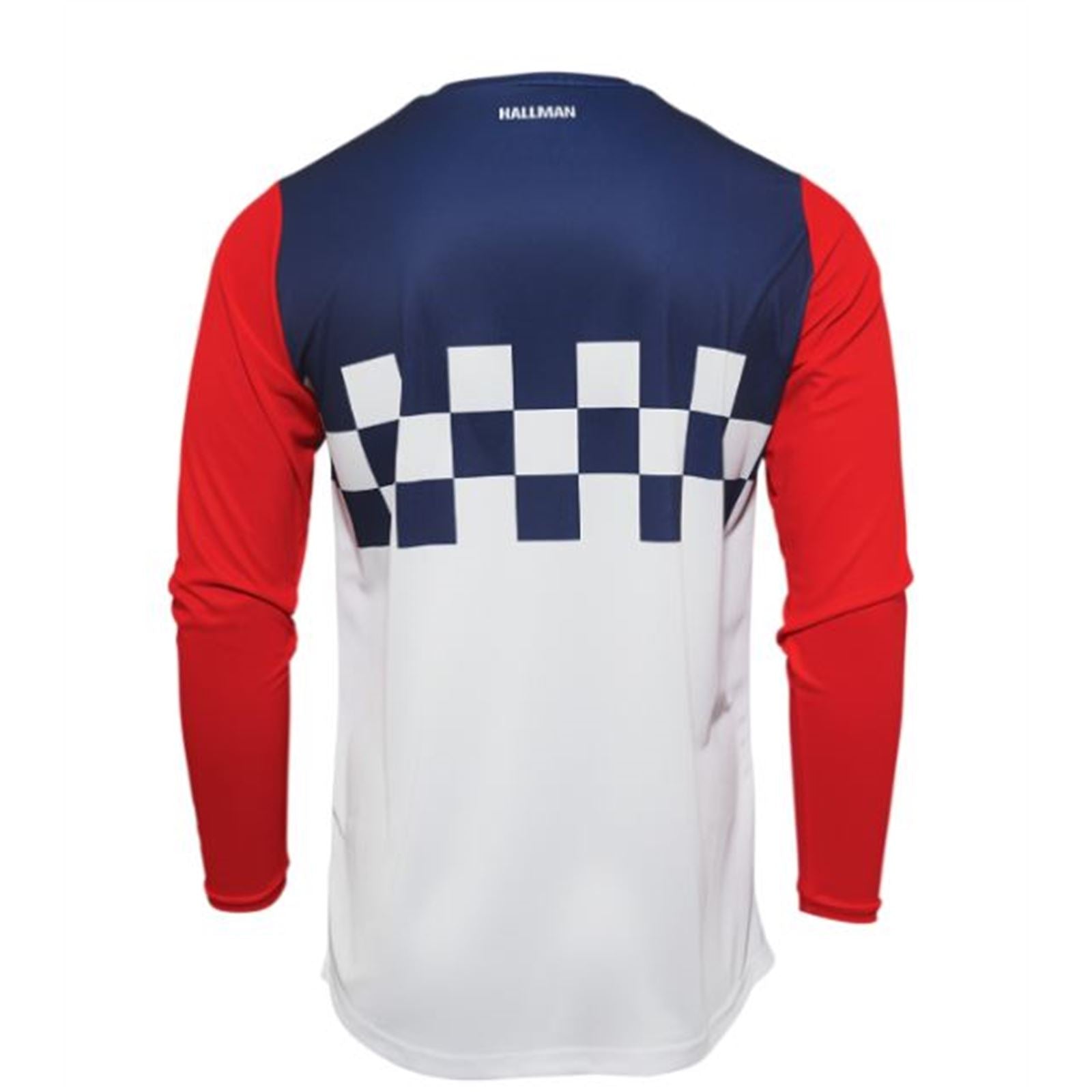 Thor Hallman Different Cheque Jersey - White/Red/Blue - Small 2910-6577_837525