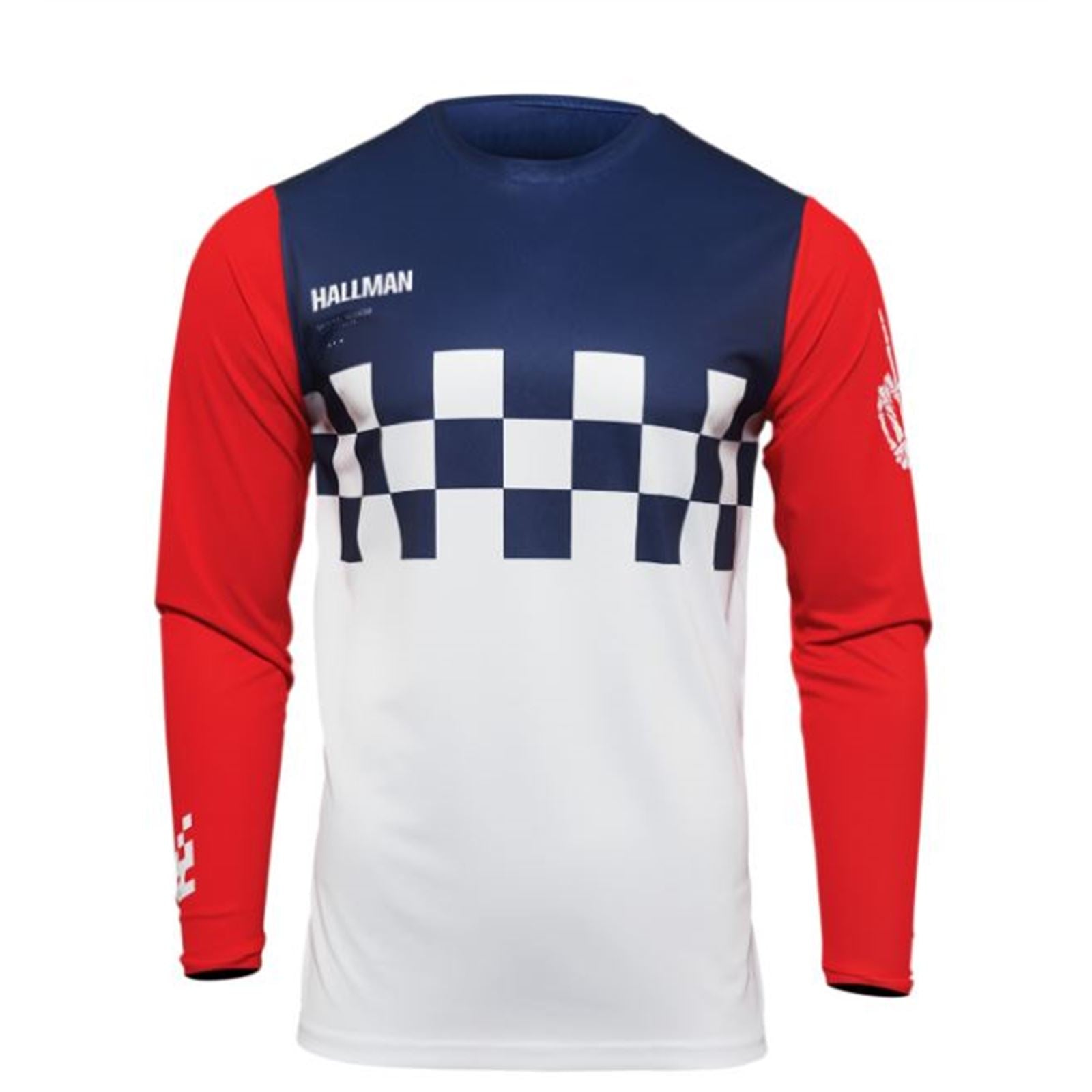 Thor Hallman Different Cheque Jersey - White/Red/Blue - 2XL 2910-6581_837521