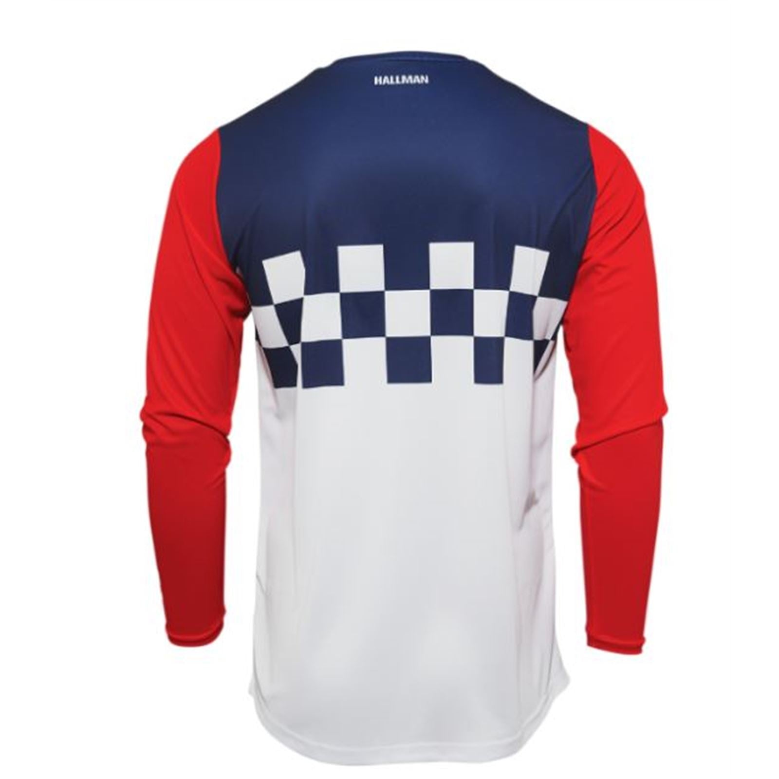 Thor Hallman Different Cheque Jersey - White/Red/Blue - 3XL 2910-6607_837574