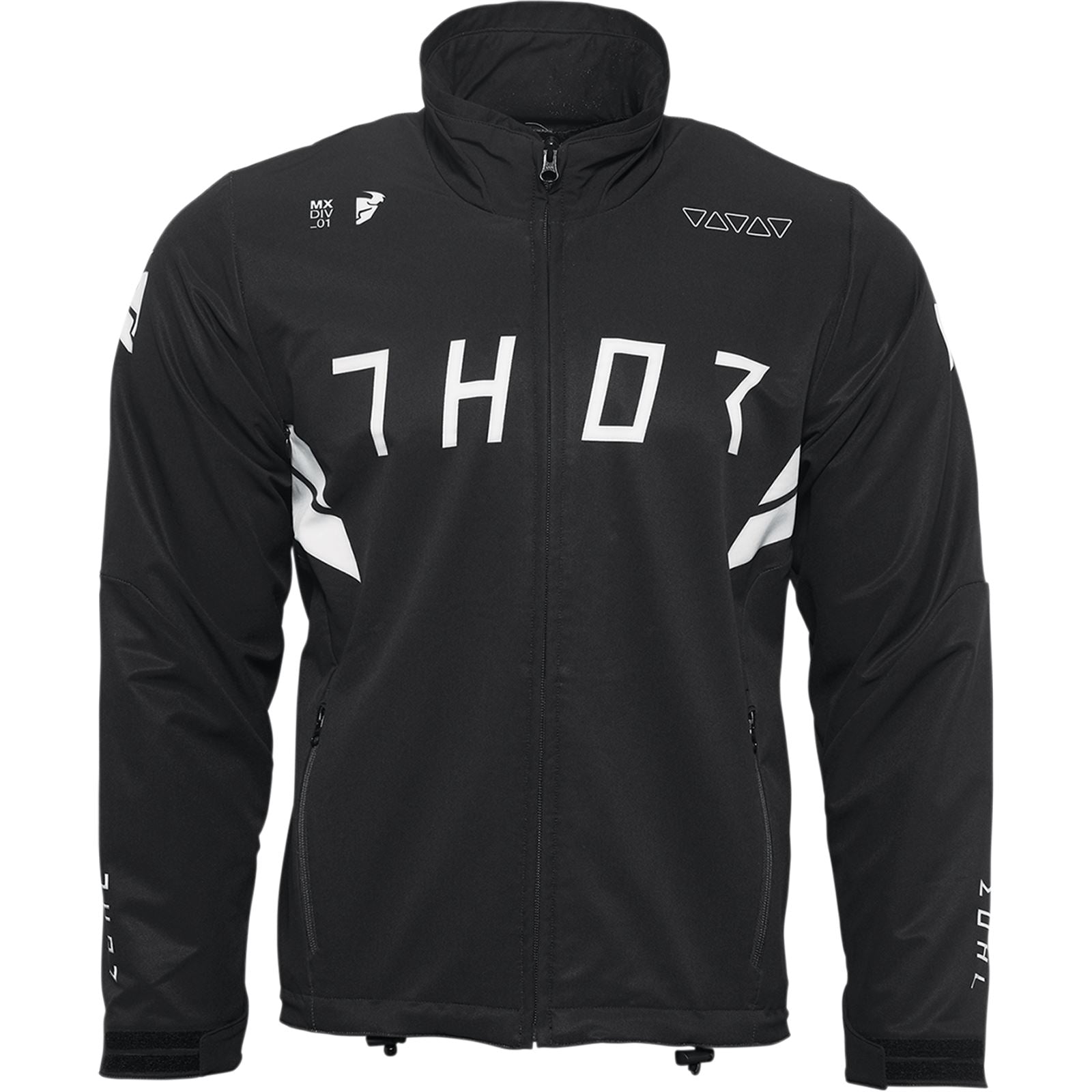 Thor Warmup Jacket - Black/White - Large 2920-0674_1055708