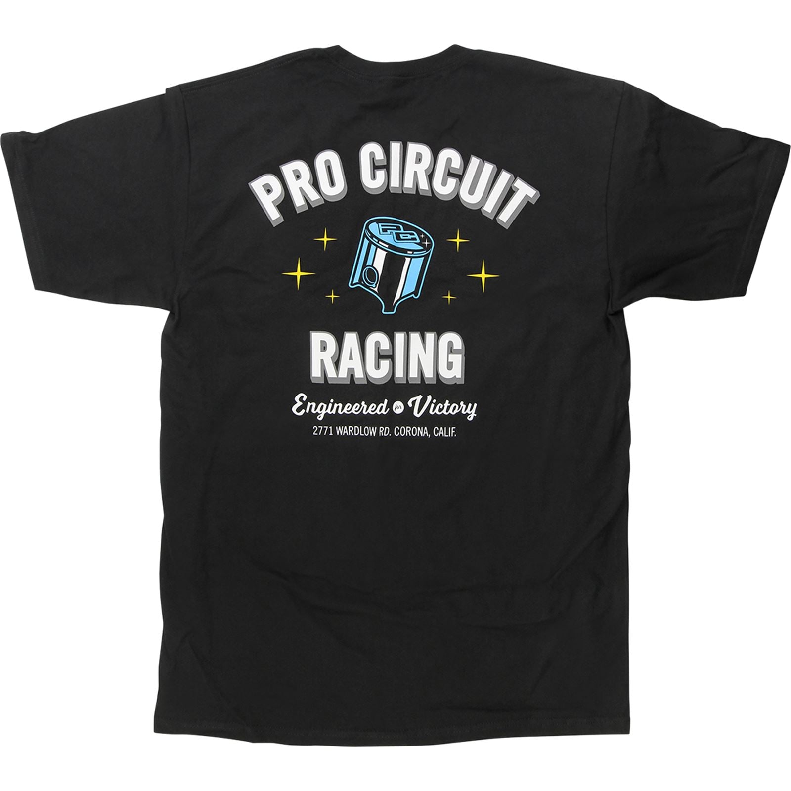 Pro Circuit Piston T-Shirt - Black - 2XL [MPN: 6431740-050]_1026427