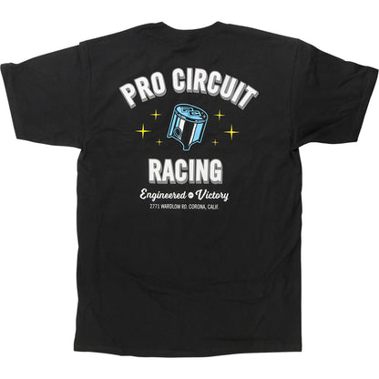 Pro Circuit Piston T-Shirt - Black - 2XL [MPN: 6431740-050]_1026427