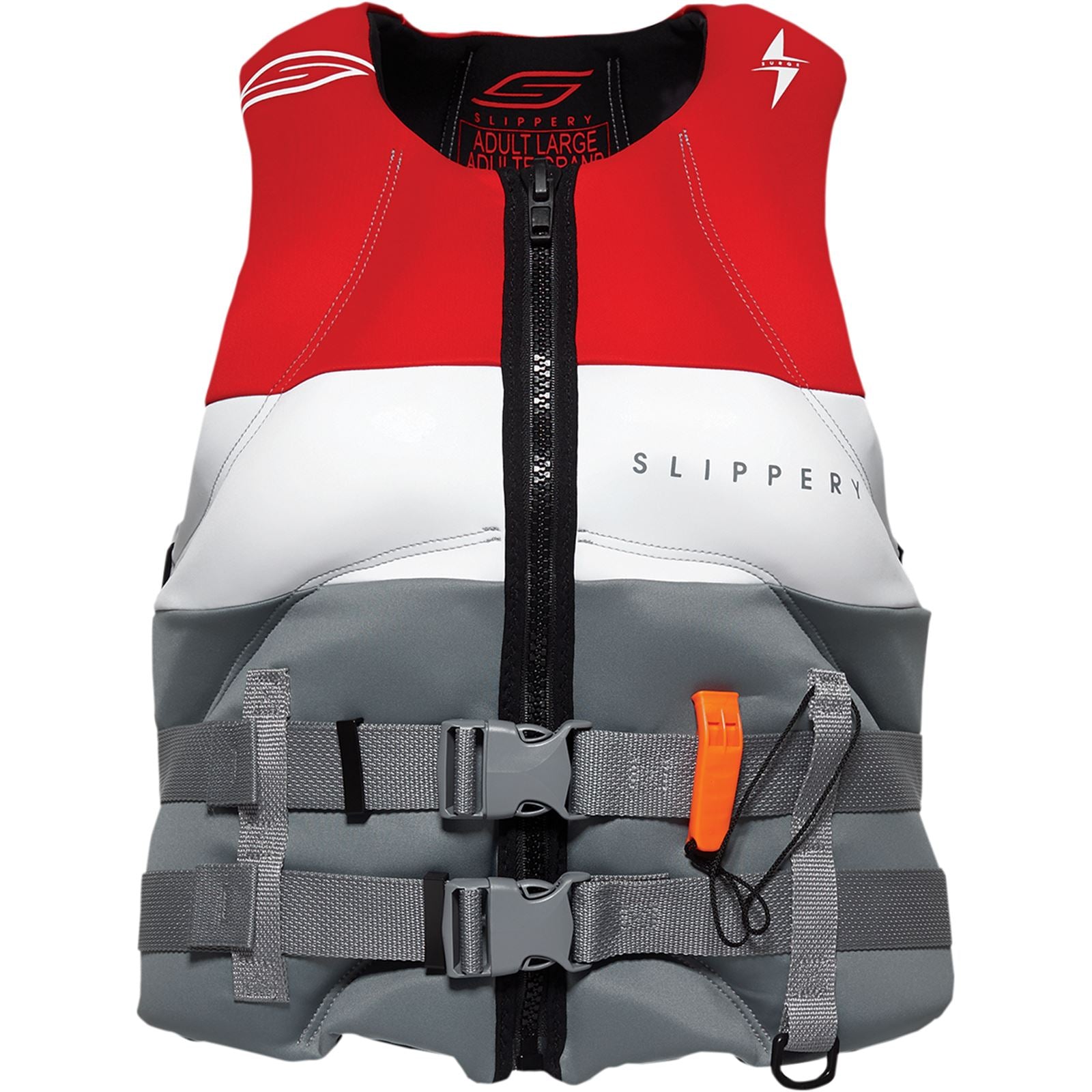 Slippery Surge Neo Life Vest - Charcoal/Red - 3XL 3240-0917_1027226