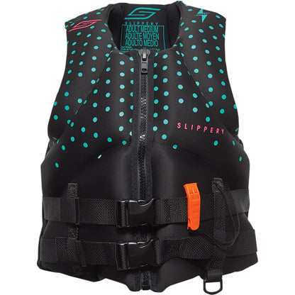 Slippery Women's Surge Neo Life Vest - Black/Mint - Medium 3241-0141_1027278