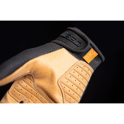 Icon Airform Gloves - Black/Tan_1028007