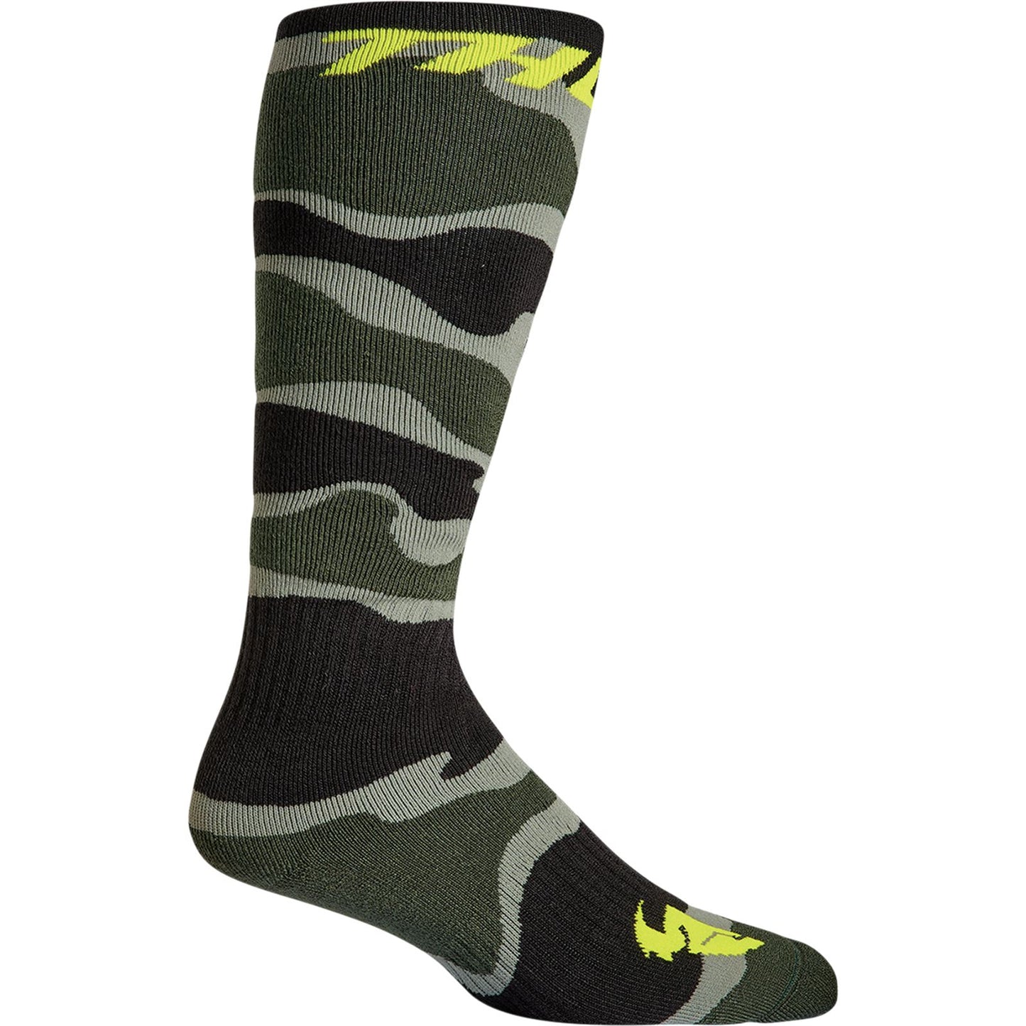 Thor MX Camo Socks - Camo Green/Acid - Size 10-13 [MPN: 3431-0672]_1056617