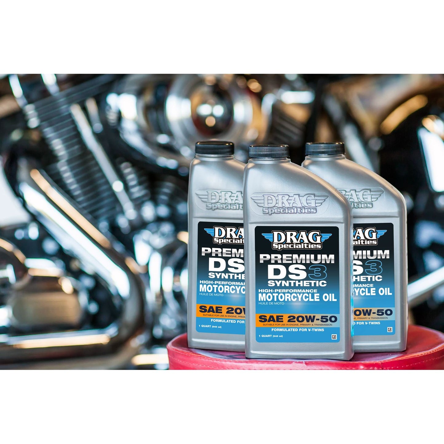 Drag Specialties DS3 Synthetic Engine Oil 20W50 - 1/Quart - Each 3601-0775_1029756