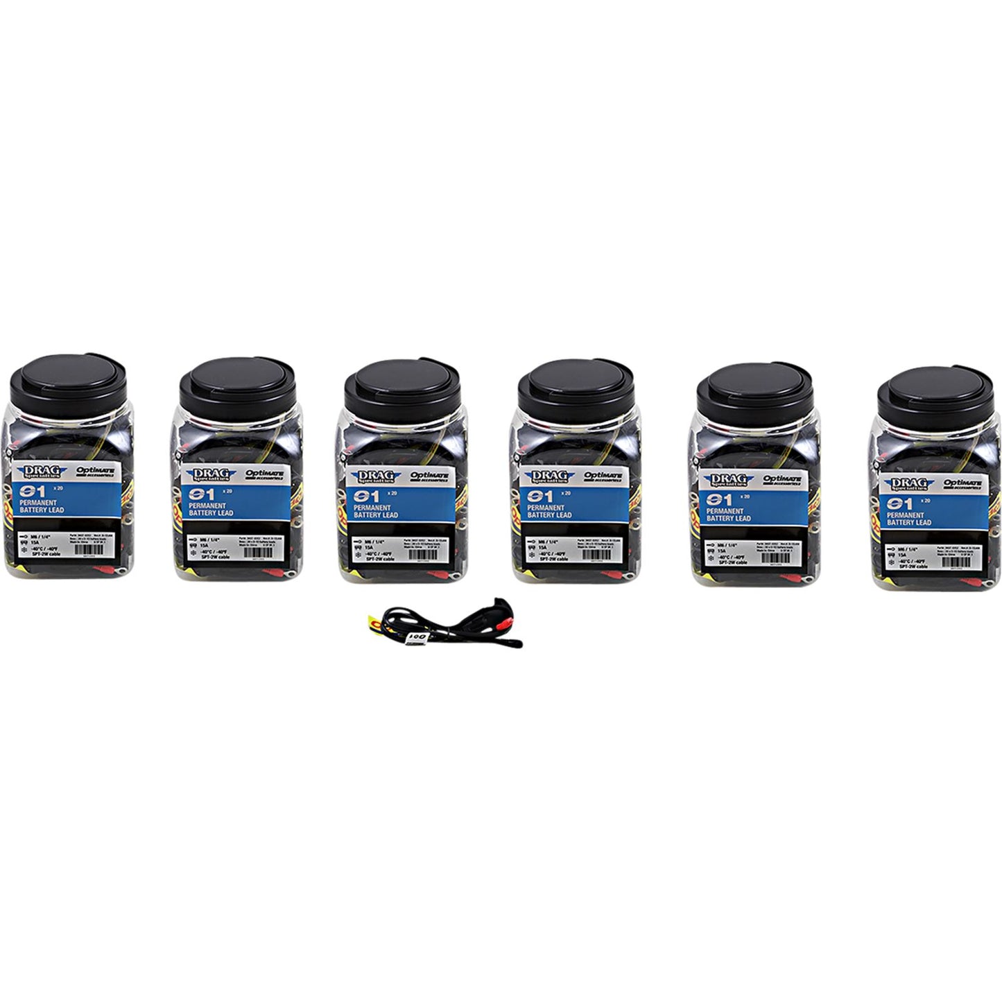 Drag Specialties Permanent Battery Lead O-01 - 20x6 3807-0537_1029788