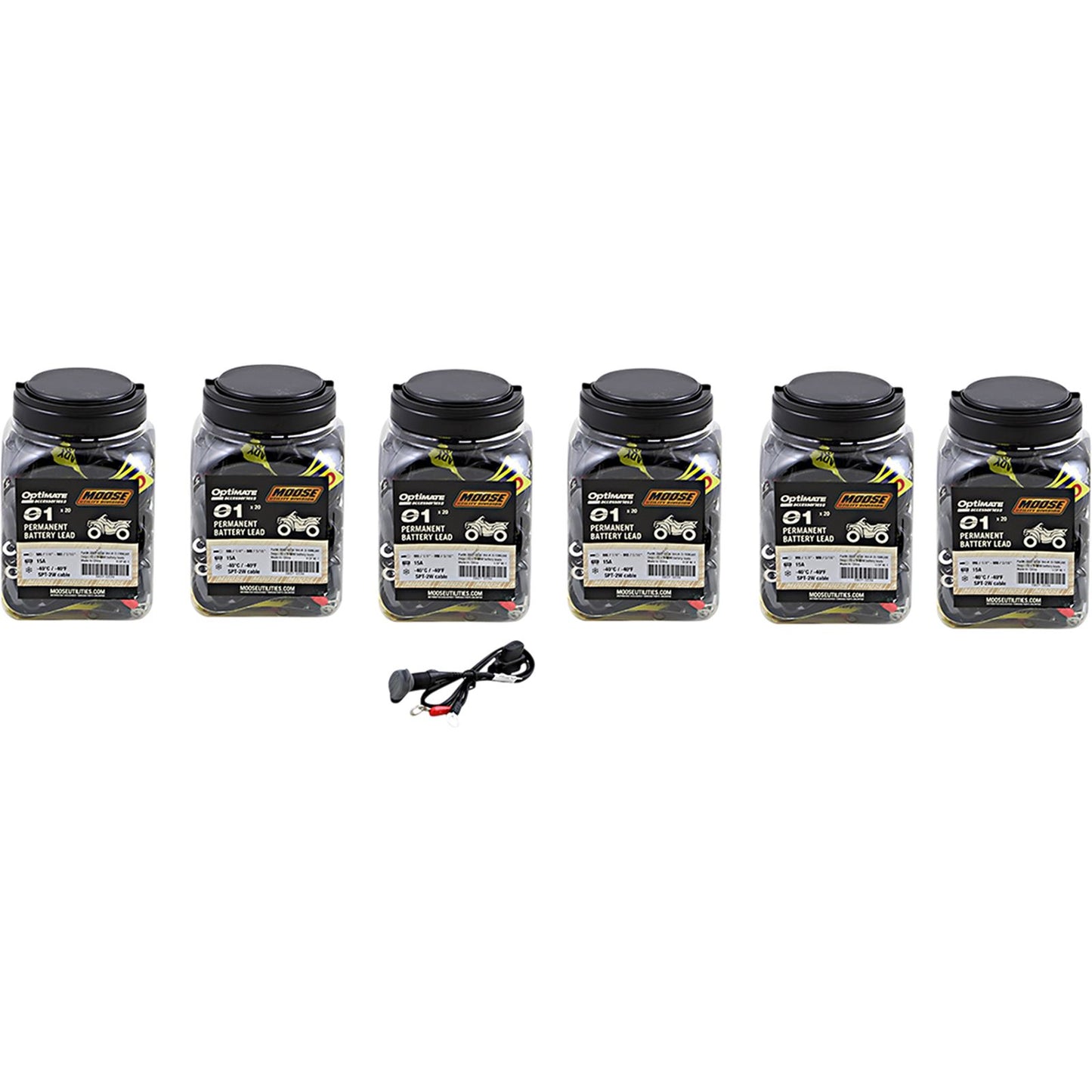 Moose Offroad Battery - 12V Lead - O1 - SAE/12V - Permanent - Set of 6/20 Pack 3807-0547_1029792