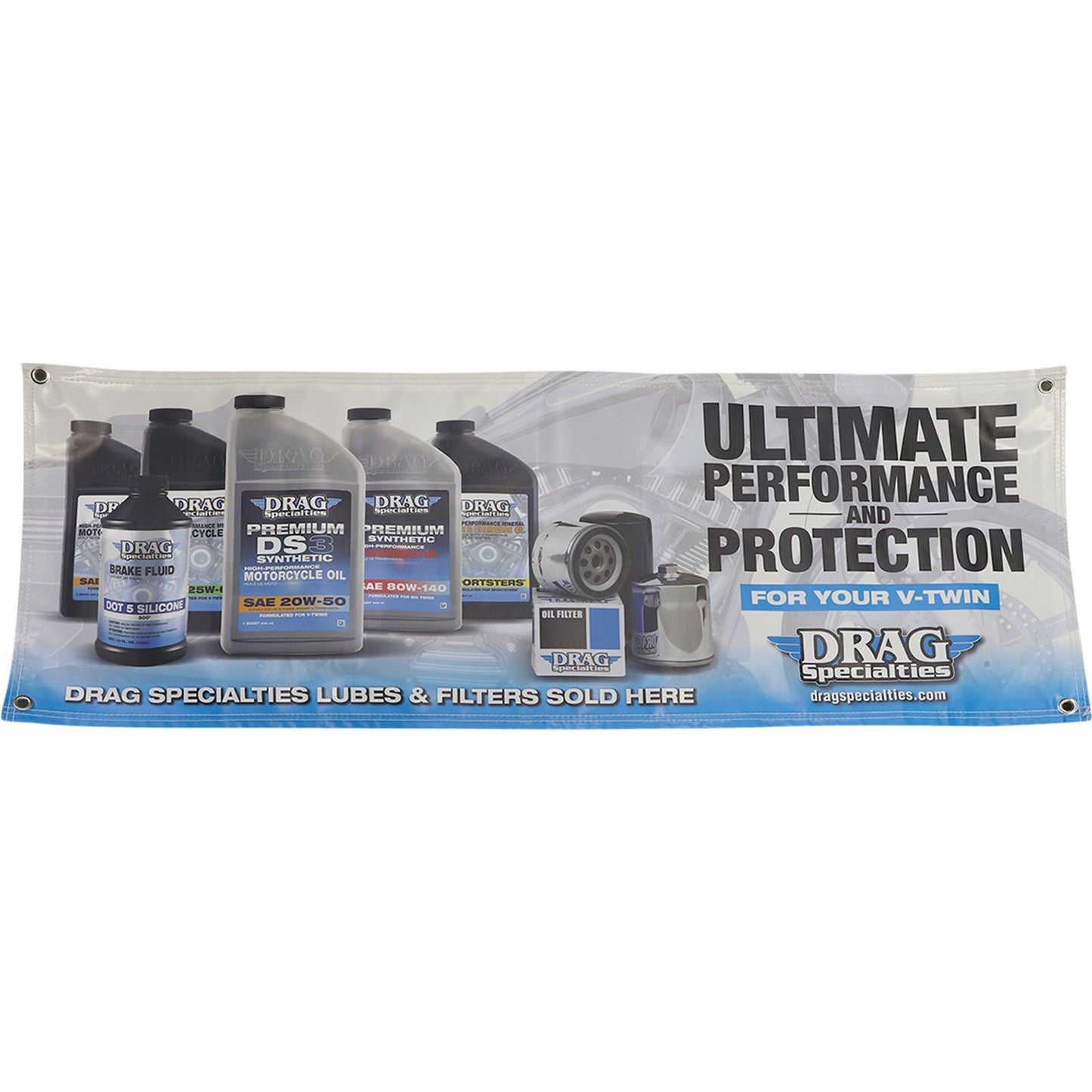 Drag Specialties Drag Oil Banner - 4' x 18" 9905-0178_1029902