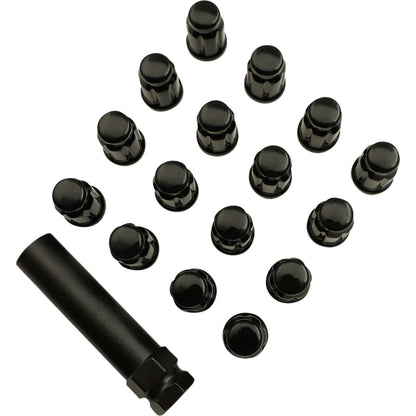 Moose Offroad Lug Nut - Splined - 3/8" - Black - 16/Pack [MPN: 0223-0223]_1030330