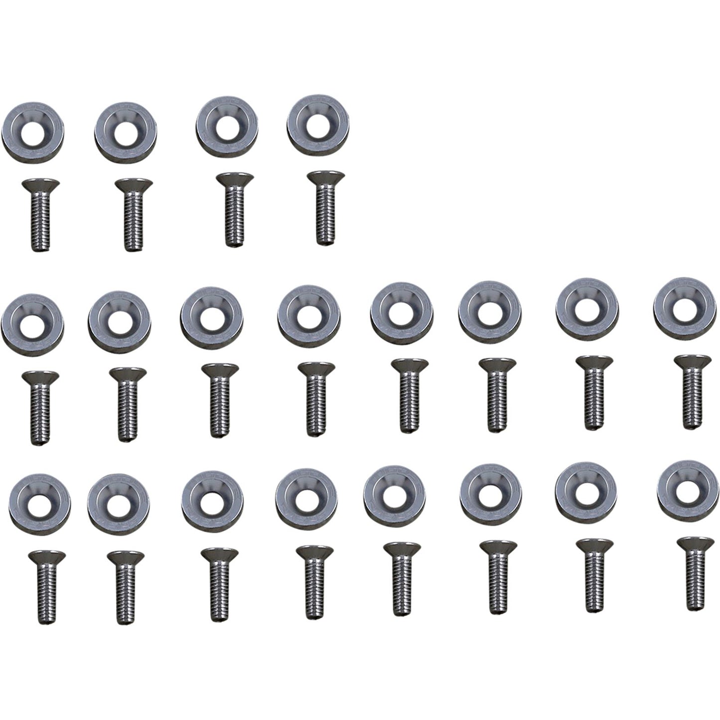 Moose Offroad Fender Washer Kit - Silver 0521-1831_1030732