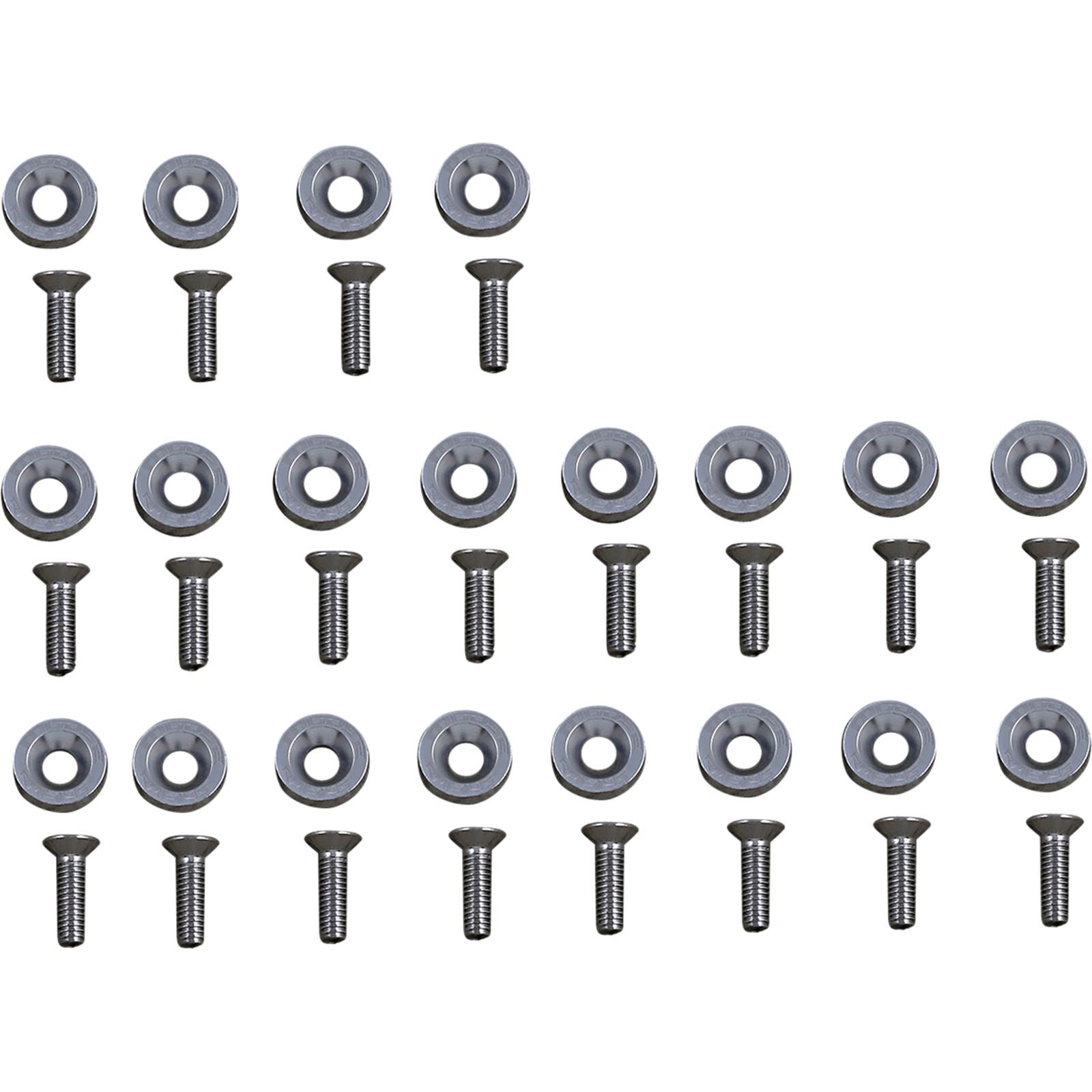 Moose Offroad Fender Washer Kit - Silver 0521-1831_1030732
